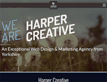 Tablet Screenshot of harper-creative.co.uk